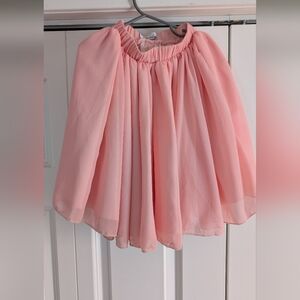 Bailey's Blossoms Elegant Pink Chiffon Skirt
